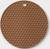 Коврик-подставка силиконовый под горячее, d=140 мм, толщина=3,5 мм, бежевый