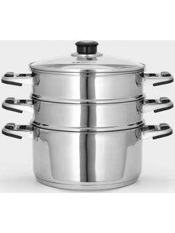 Мантоварка АЛТЫН D22 см 3 секции. ТРС  8,5л индукц. Дно