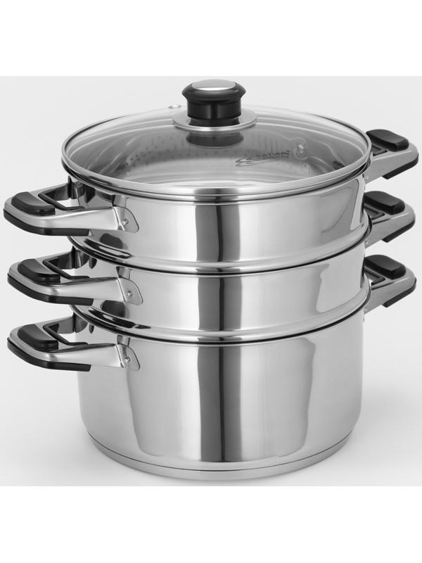 Мантоварка АЛТЫН D22 см 3 секции. ТРС  8,5л индукц. Дно