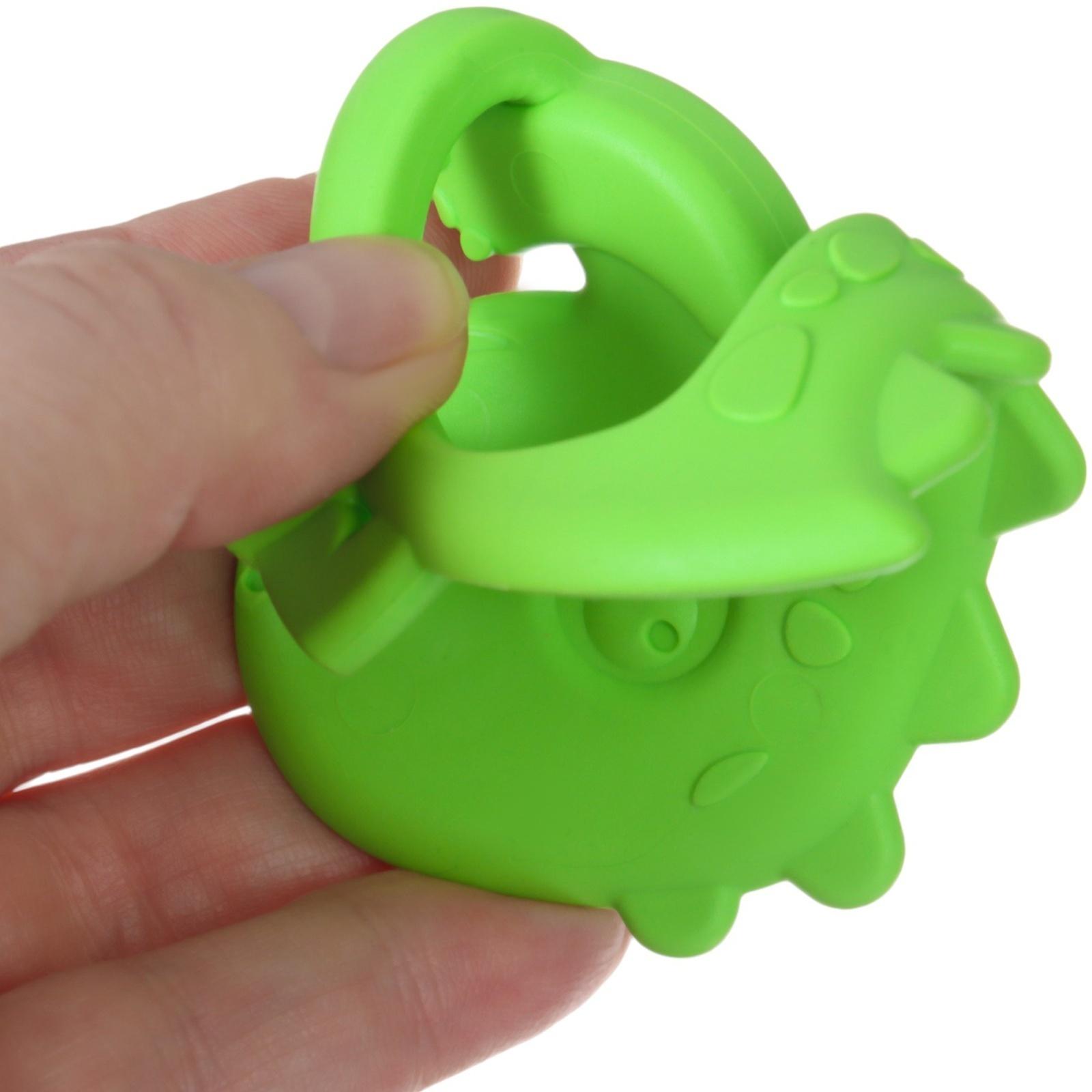 Прорезыватель для зубов «Дино», цвет зеленый, ТЭП, КНОПА