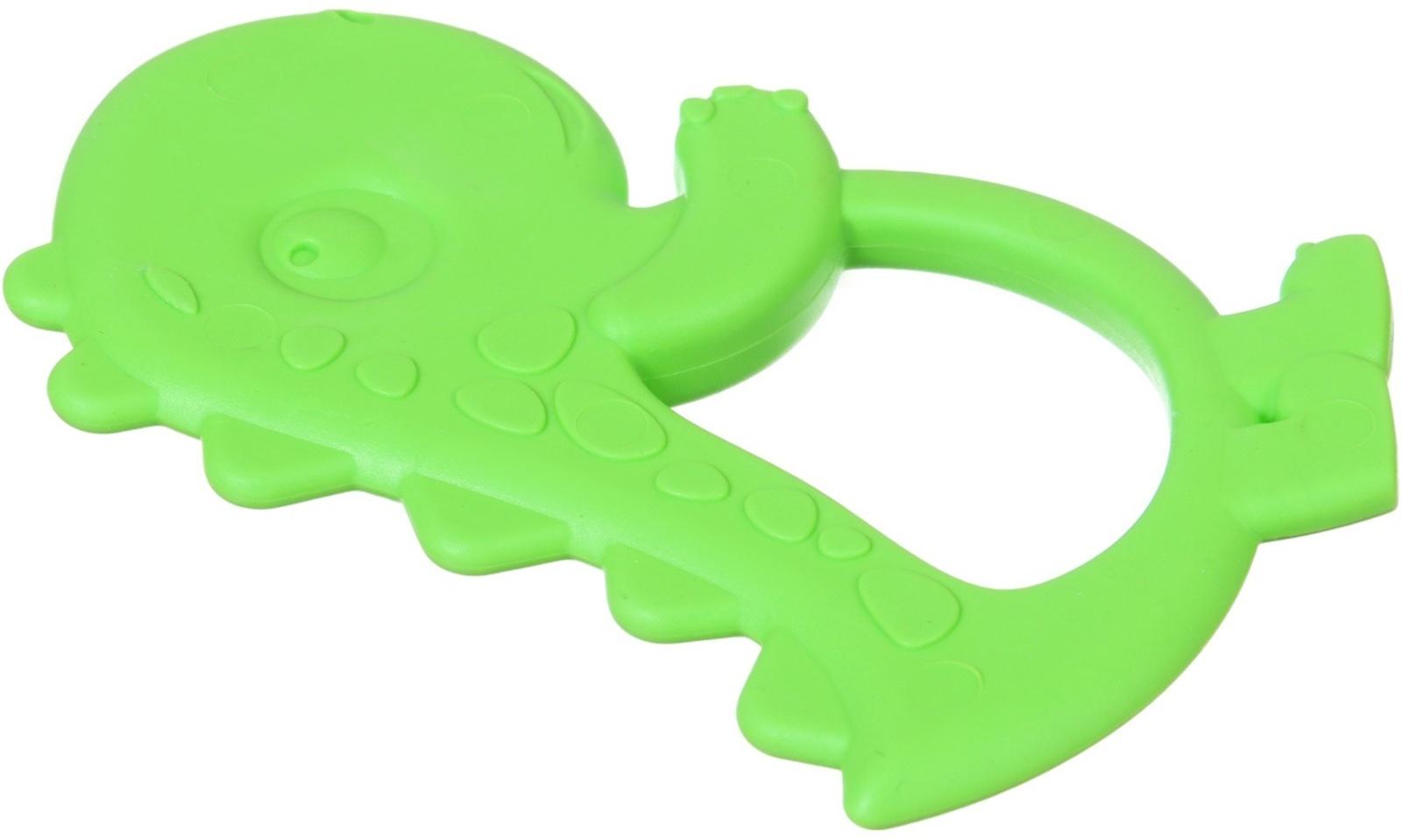 Прорезыватель для зубов «Дино», цвет зеленый, ТЭП, КНОПА