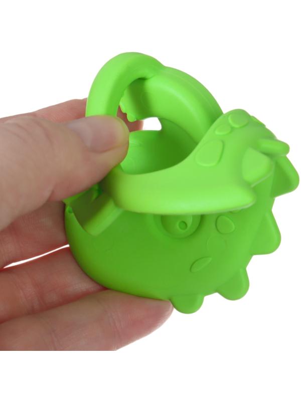 Прорезыватель для зубов «Дино», цвет зеленый, ТЭП, КНОПА