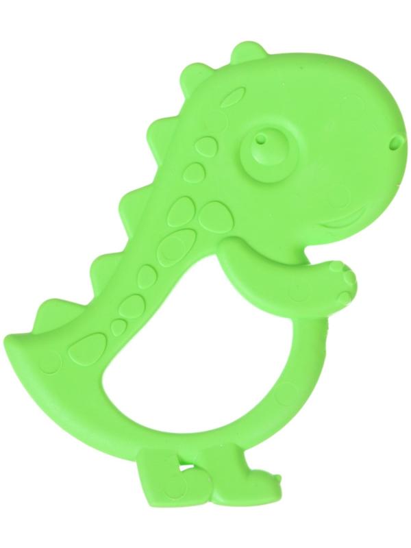 Прорезыватель для зубов «Дино», цвет зеленый, ТЭП, КНОПА