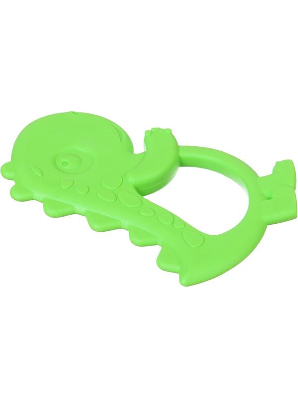 Прорезыватель для зубов «Дино», цвет зеленый, ТЭП, КНОПА