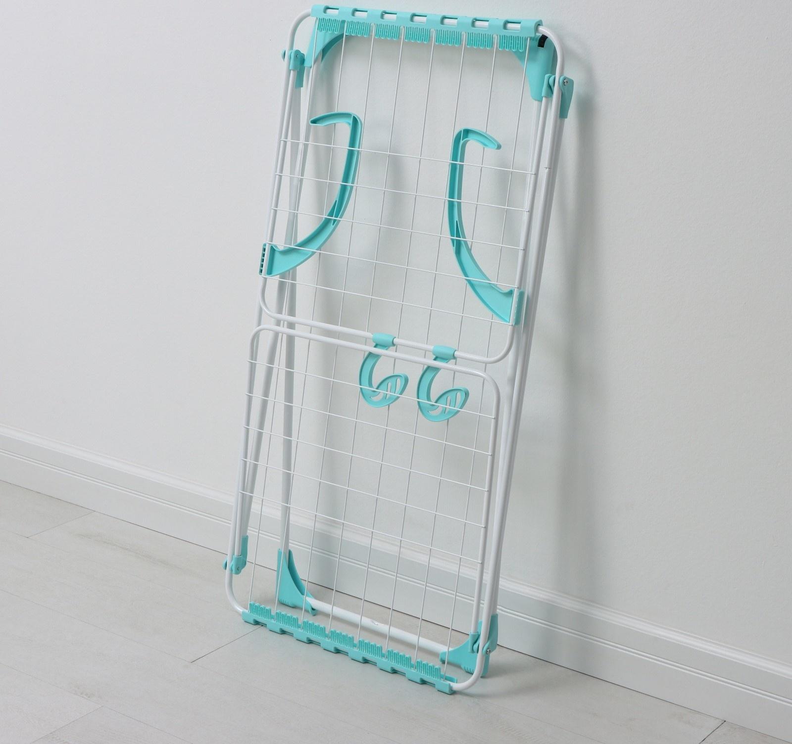 Сушилка для белья напольная, рабочая длина 18 м, цвет белый