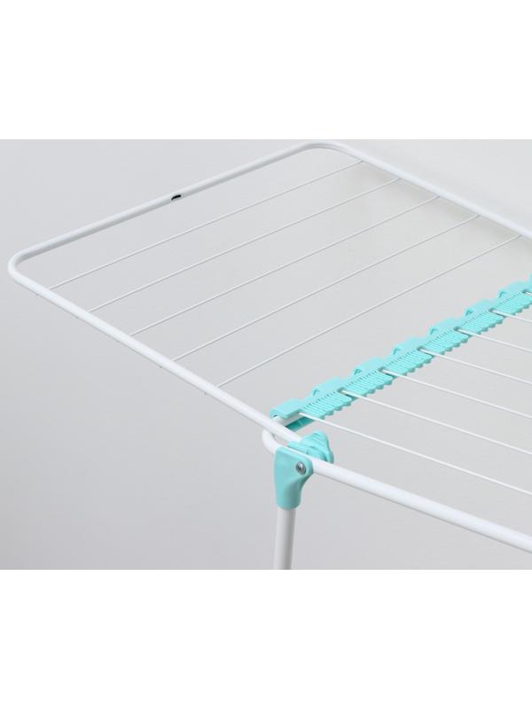 Сушилка для белья напольная, рабочая длина 18 м, цвет белый