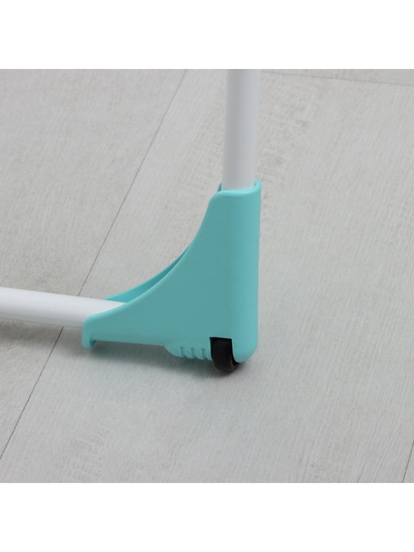 Сушилка для белья напольная, рабочая длина 18 м, цвет белый