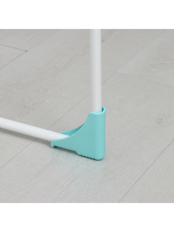 Сушилка для белья напольная, рабочая длина 18 м, цвет белый