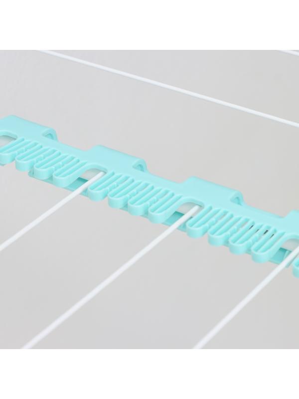 Сушилка для белья напольная, рабочая длина 18 м, цвет белый