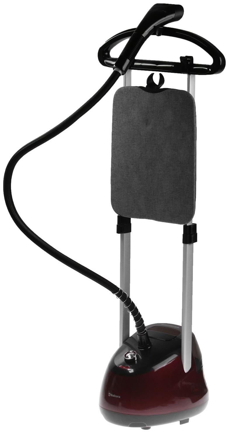 Отпариватель Sakura SA-3924G, напольный, 2200 Вт, 2.2 л, 35 г/мин, шнур 1.7 м, бордовый