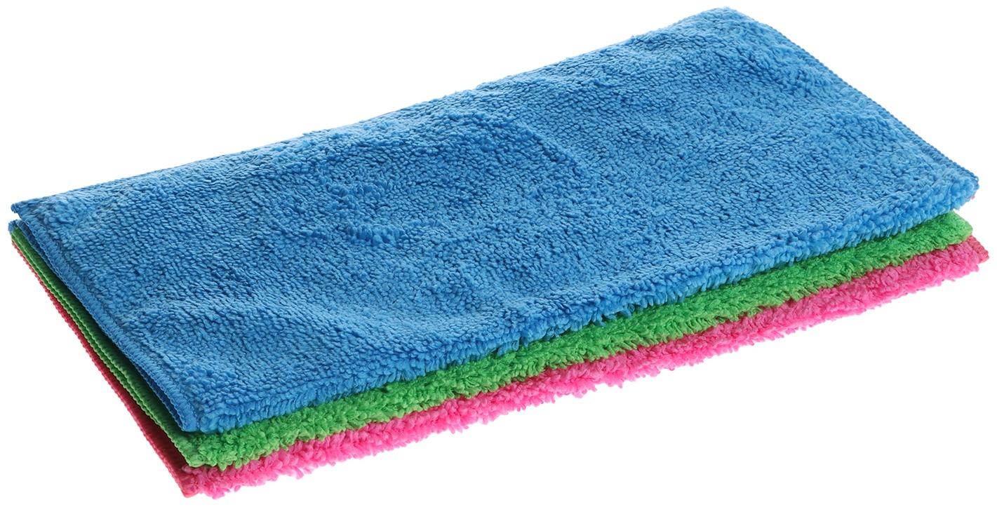 Салфетка из микрофибры, 30 х 30 см, набор 3 шт