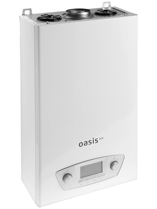 Котел газовый OASIS Eco RE-10, 10 кВт, настенный, двухконтурный, турбированный