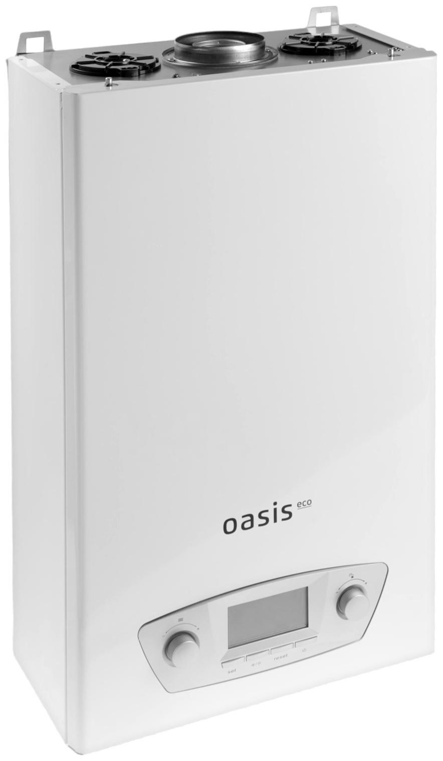 Котел газовый OASIS Eco RE-16, 16 кВт, настенный, двухконтурный, турбированный