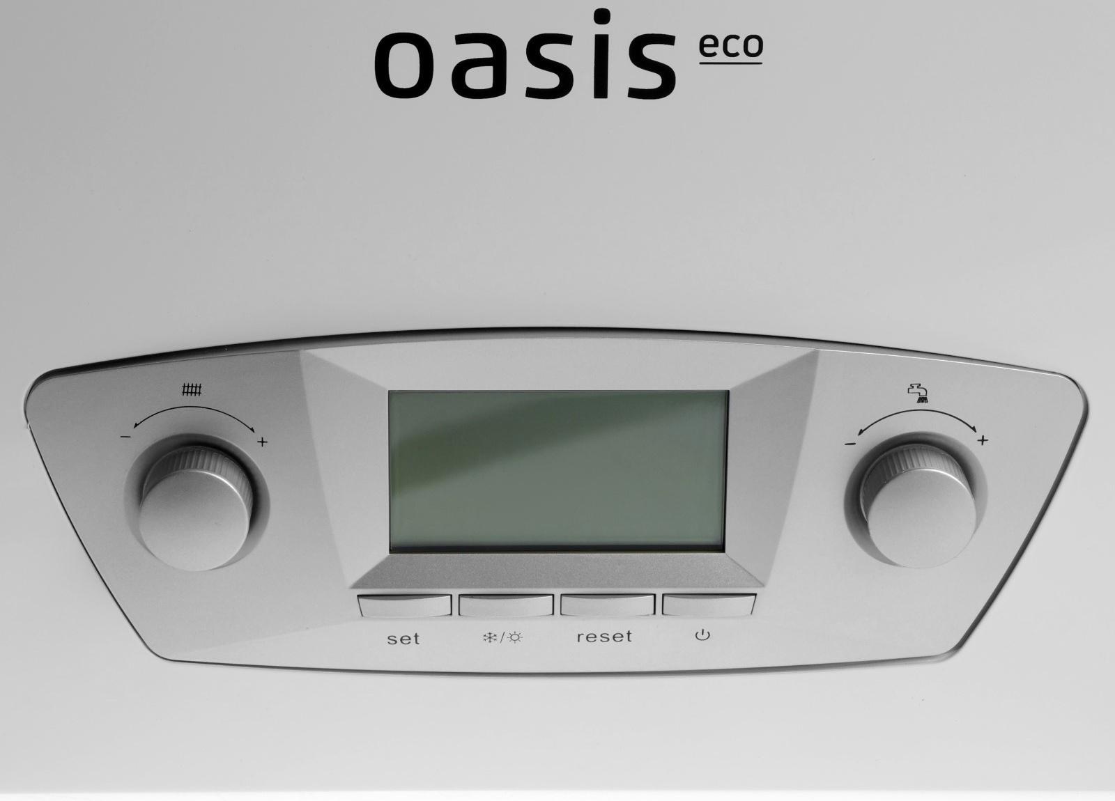 Котел газовый OASIS Eco RE-16, 16 кВт, настенный, двухконтурный, турбированный