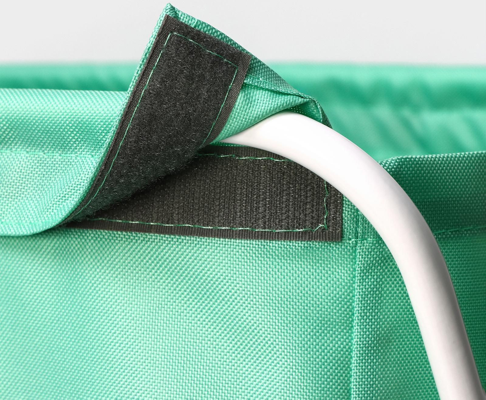 Корзина-мешок для белья, 53×39×62 см, цвет мятный