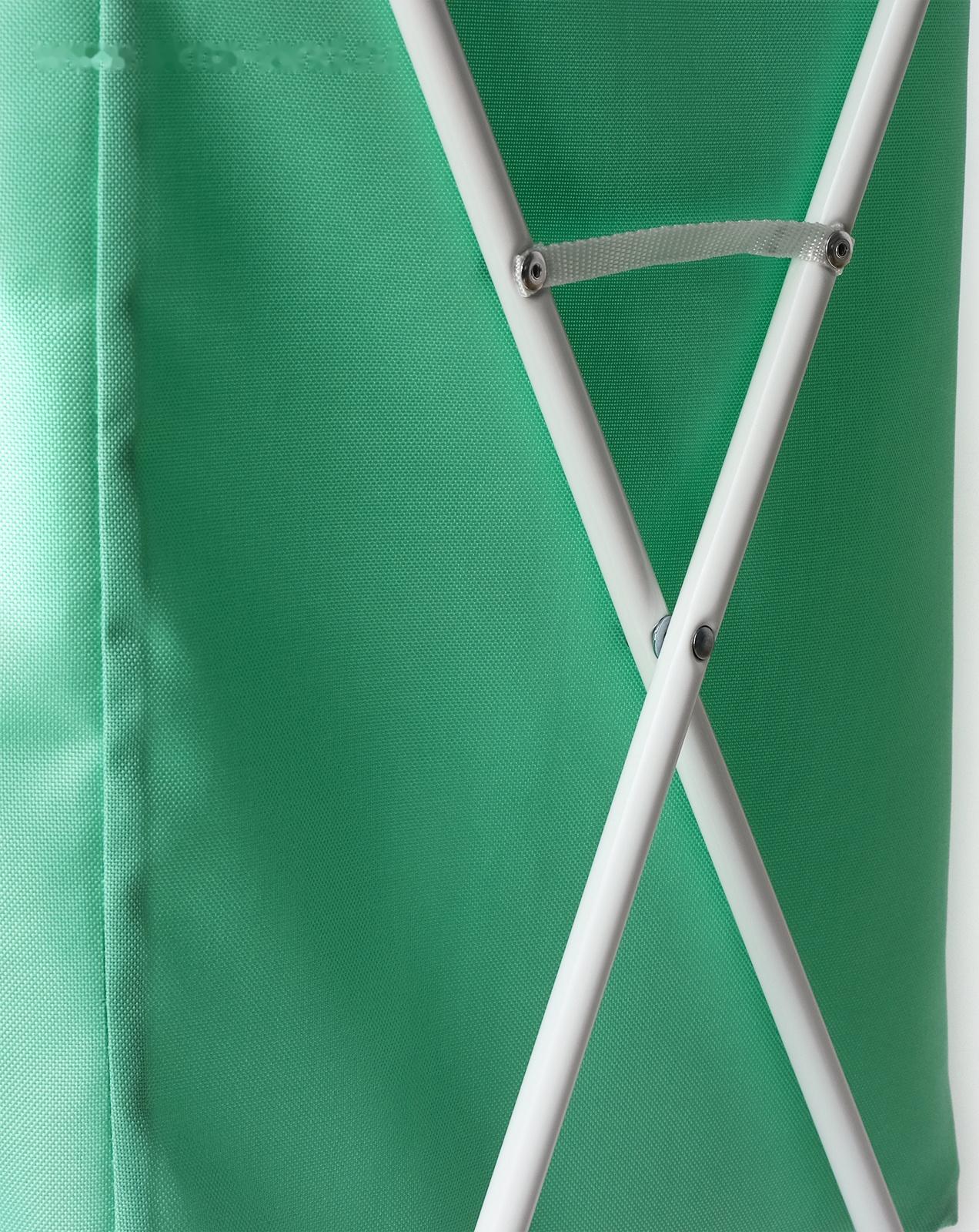 Корзина-мешок для белья, 53×39×62 см, цвет мятный