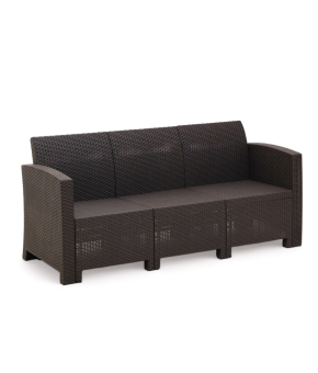 Диван садовый Бора 3-х местный 180 х 66 х 76 см, венге