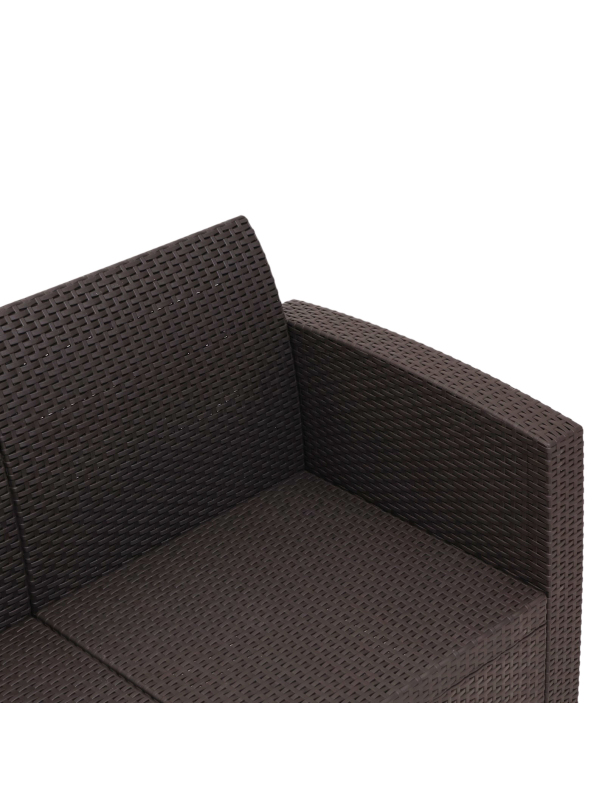 Диван садовый Бора 3-х местный 180 х 66 х 76 см, венге