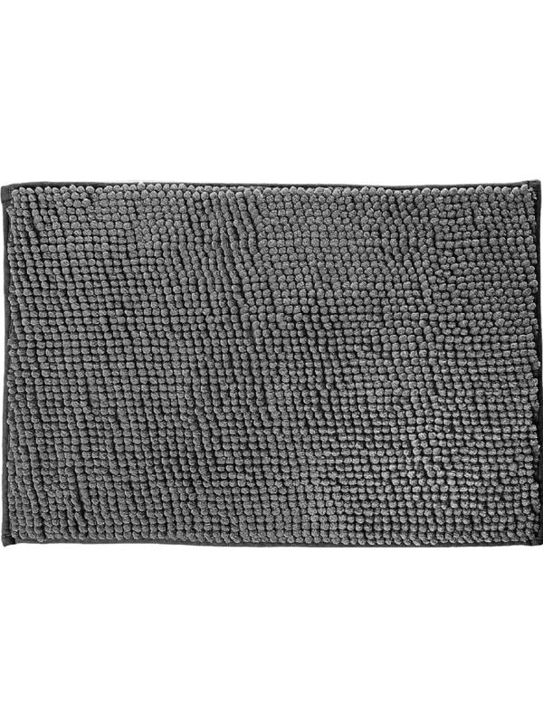 Коврик для ванной микрофибра 40х60см (в рулоне), Шенилл серый