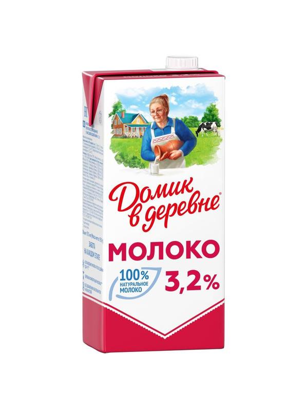 Молоко Домик в Деревне 3,2% 950г,79286
