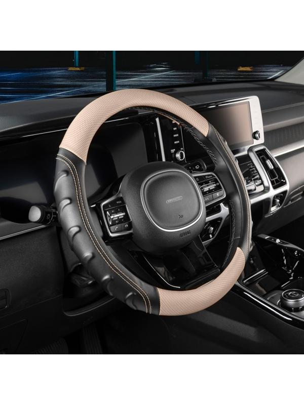 Оплетка Skyway Carbon-2 M, черно-Бежевая экокожа