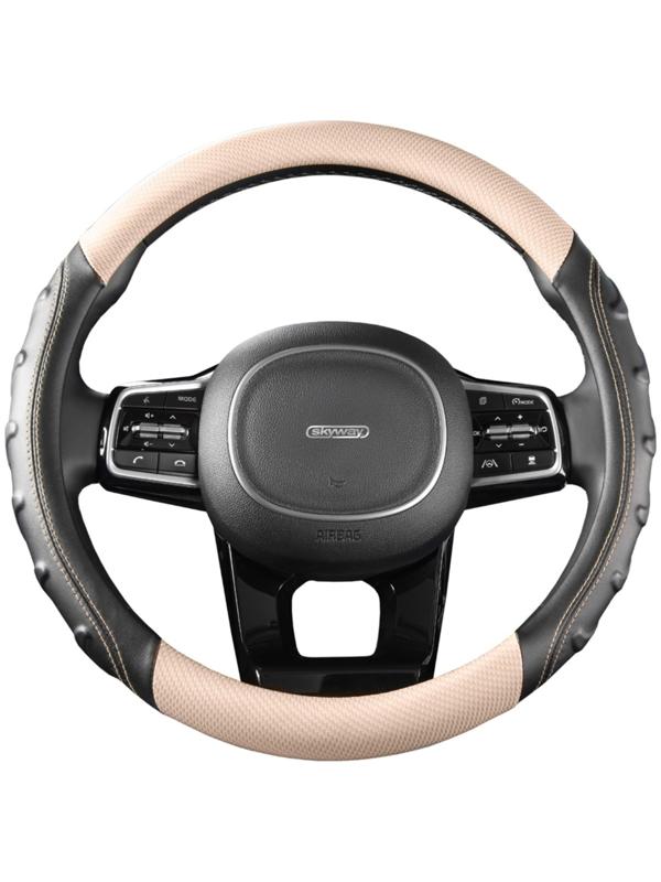 Оплетка Skyway Carbon-2 M, черно-Бежевая экокожа