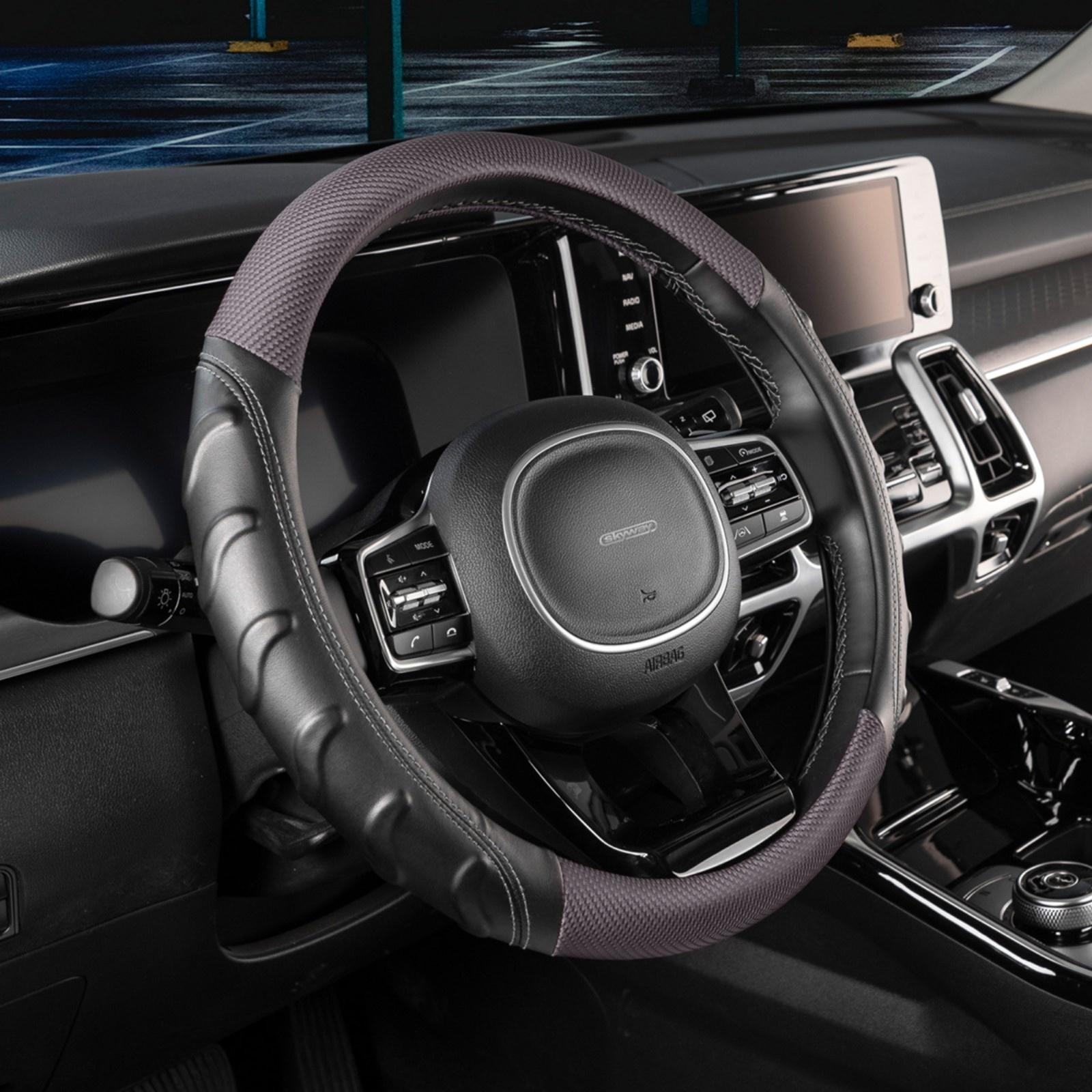 Оплетка Skyway Carbon-2 M, черно-серая экокожа