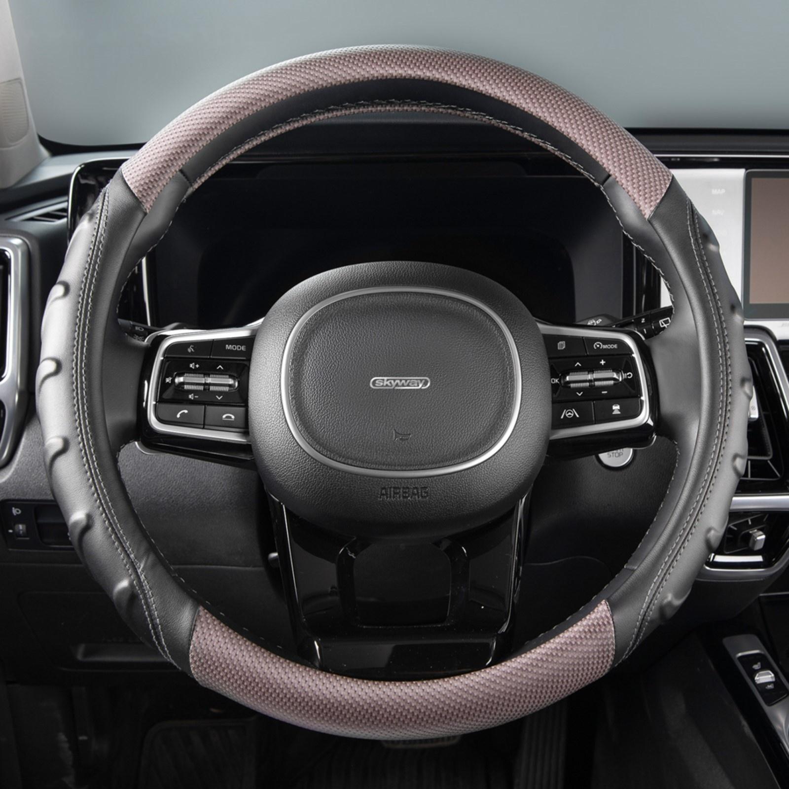 Оплетка Skyway Carbon-2 M, черно-серая экокожа