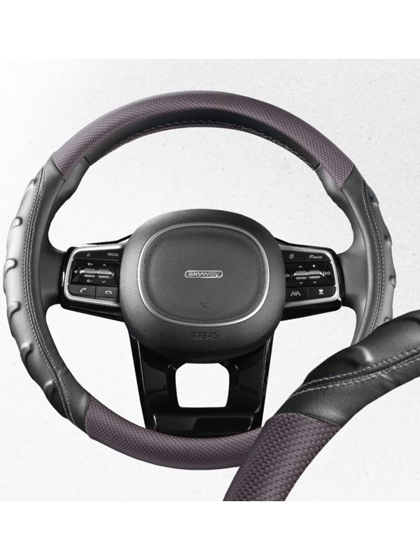 Оплетка Skyway Carbon-2 M, черно-серая экокожа