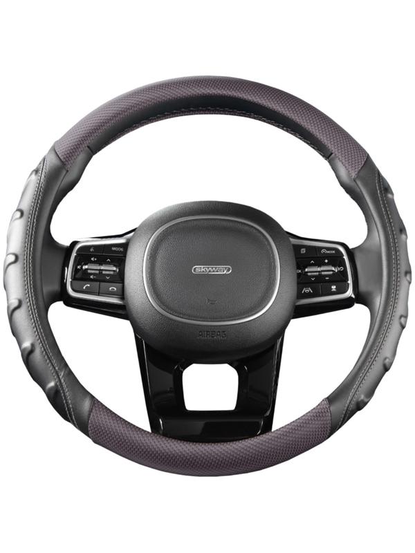 Оплетка Skyway Carbon-2 M, черно-серая экокожа