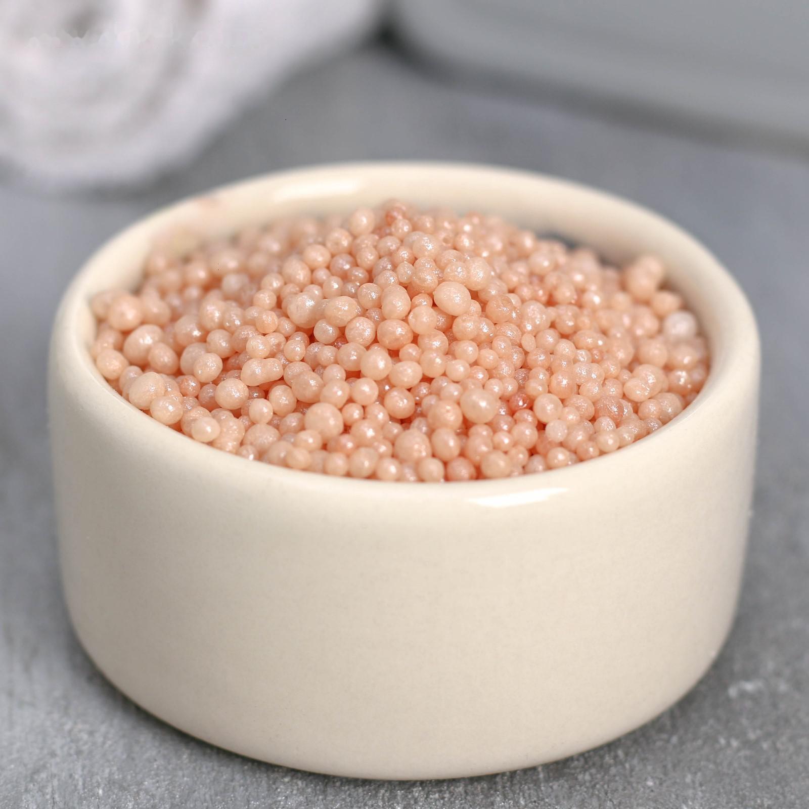 Соляной жемчуг для ванны во флаконе шампанское, 240 г, аромат ваниль и молоко