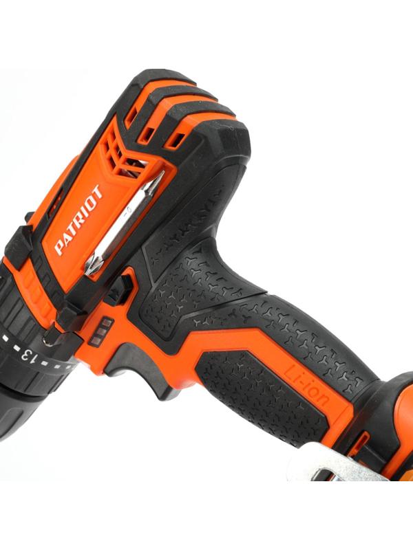 Дрель-шуруповерт аккумуляторная PATRIOT BR183UES, 18 В, Li-Ion, 1х2 Ач, 29 Нм, 1350 об/мин