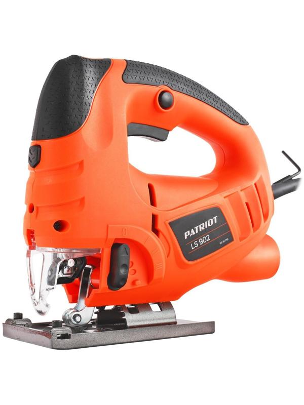 Лобзик PATRIOT LS902, 800 Вт, 800-3000 ход/мин, пропил 100 мм, кейс, литая платформа