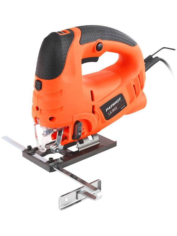 Лобзик PATRIOT LS902, 800 Вт, 800-3000 ход/мин, пропил 100 мм, кейс, литая платформа