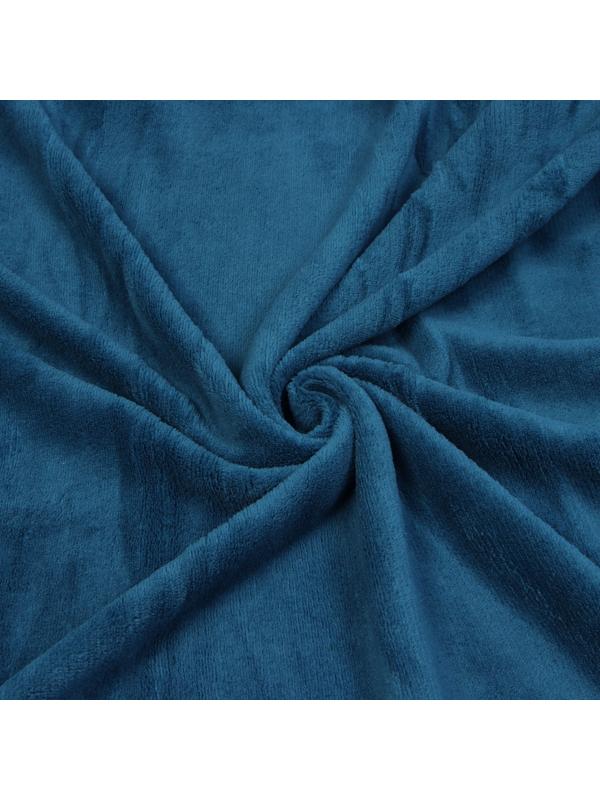 Плед Этель 150*200 см, цв. темно-синий, 100% п/э, корал-флис , 220 гр/м2