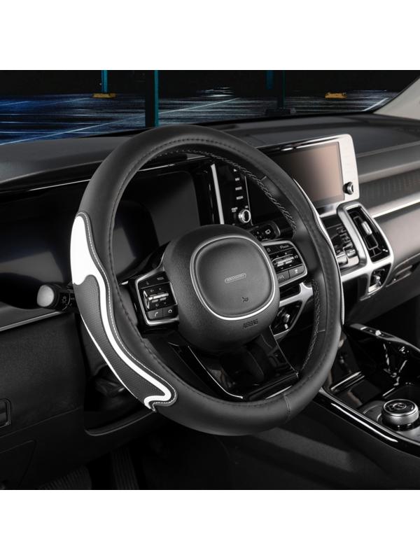 Оплетка SKYWAY, экокожа, Combo-13 M, черно-белая, S01102475