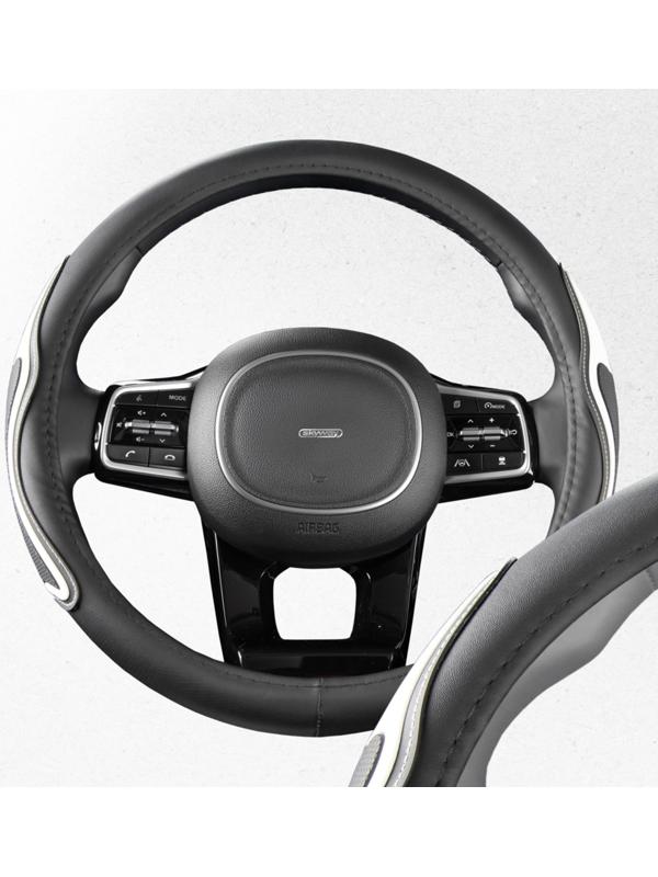 Оплетка SKYWAY, экокожа, Combo-13 M, черно-белая, S01102475