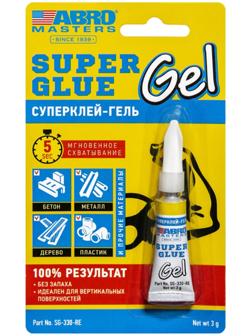 Суперклей-гель ABRO MASTERS, 3 г