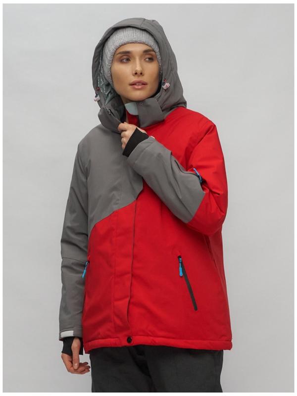 Костюм горнолыжный женский, размер 56, цвет красный