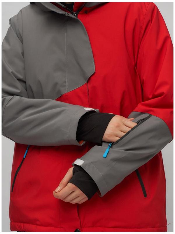 Костюм горнолыжный женский, размер 56, цвет красный