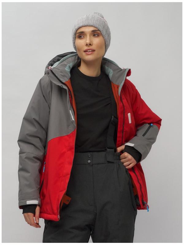 Костюм горнолыжный женский, размер 56, цвет красный