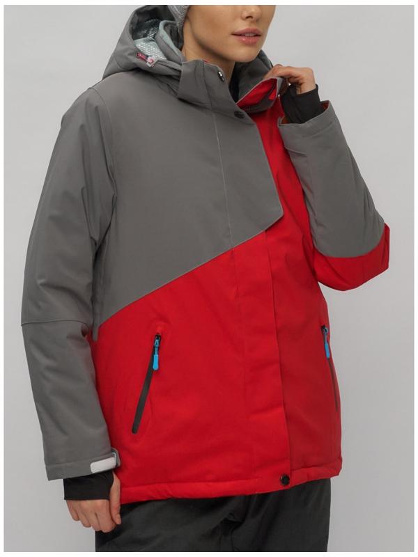 Костюм горнолыжный женский, размер 56, цвет красный