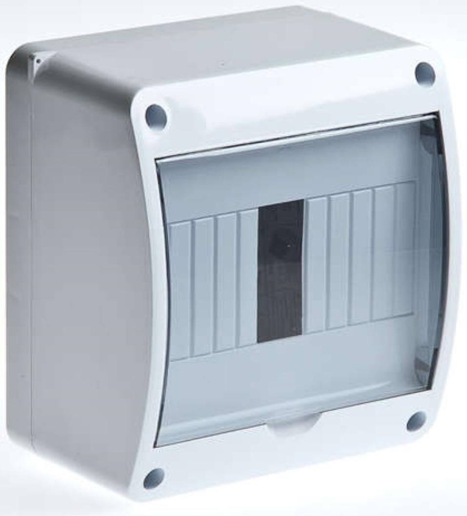 Бокс Рувинил 68306 ОП 6мод, IP40, белый-прозрачный