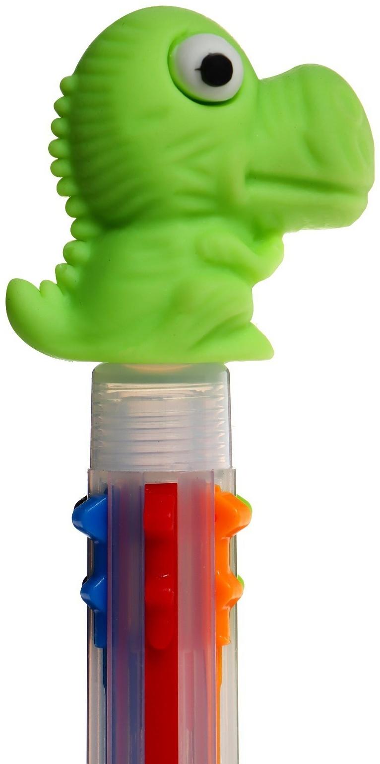 Ручка шариковая автоматическая, 6-ти цветная, Дракон МИКС