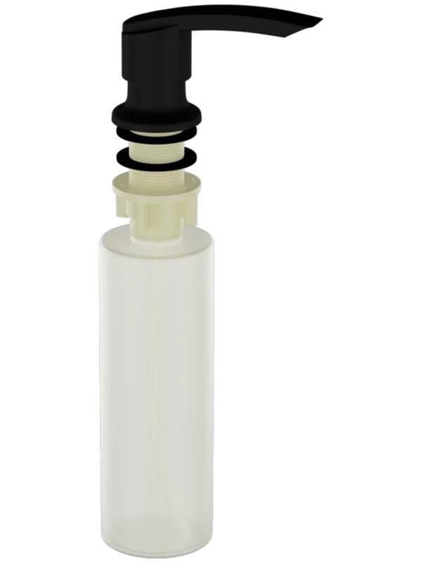 Дозатор для моющих средств Ulgran Quartz UQ-02, цвет 07 уголь