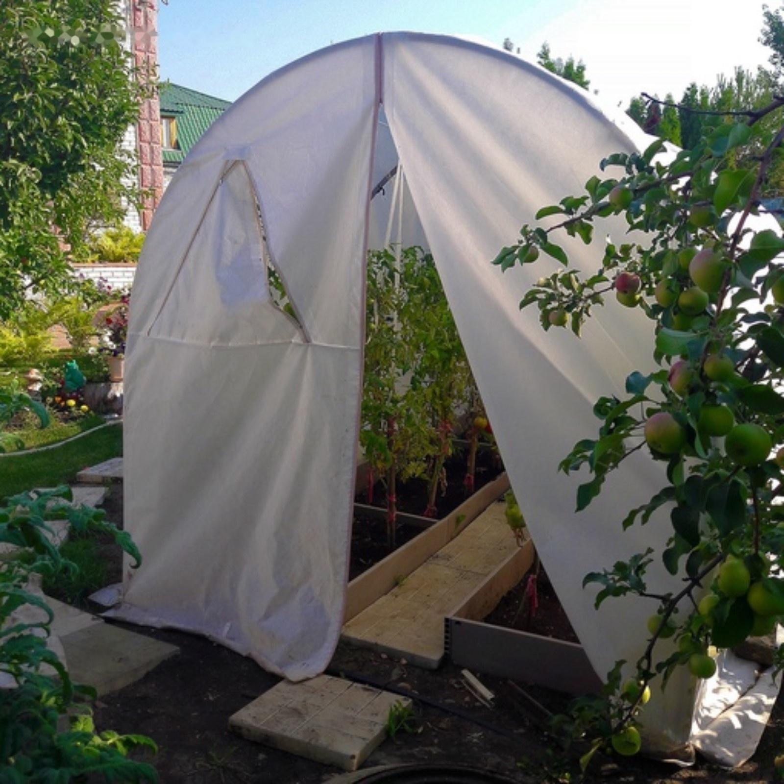 Теплица «МегаСталь-Сказка», 5 × 2 × 2 м, стальной каркас, профиль 20 × 20 мм, спанбонд 100 г/м²