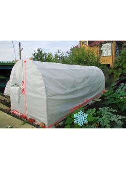 Теплица «МегаСталь-Сказка», 5 × 2 × 2 м, стальной каркас, профиль 20 × 20 мм, спанбонд 100 г/м²