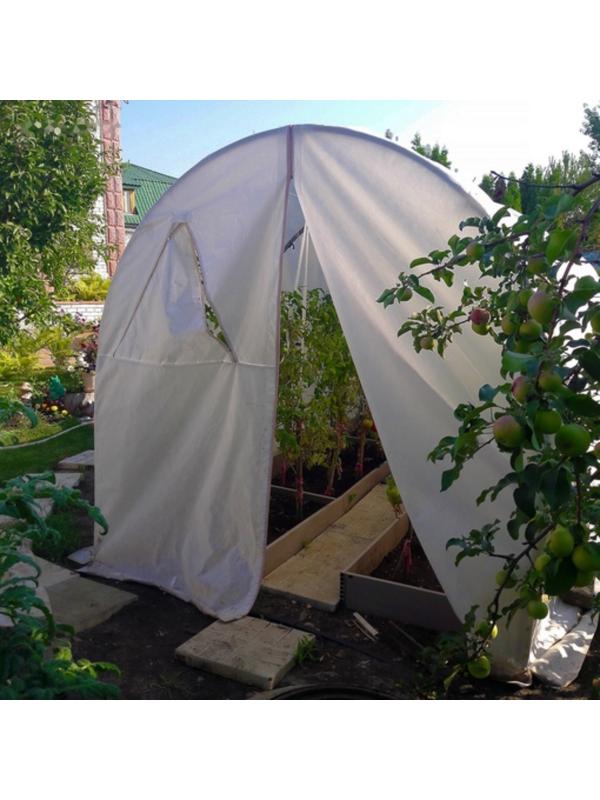 Теплица «МегаСталь-Сказка», 5 × 2 × 2 м, стальной каркас, профиль 20 × 20 мм, спанбонд 100 г/м²