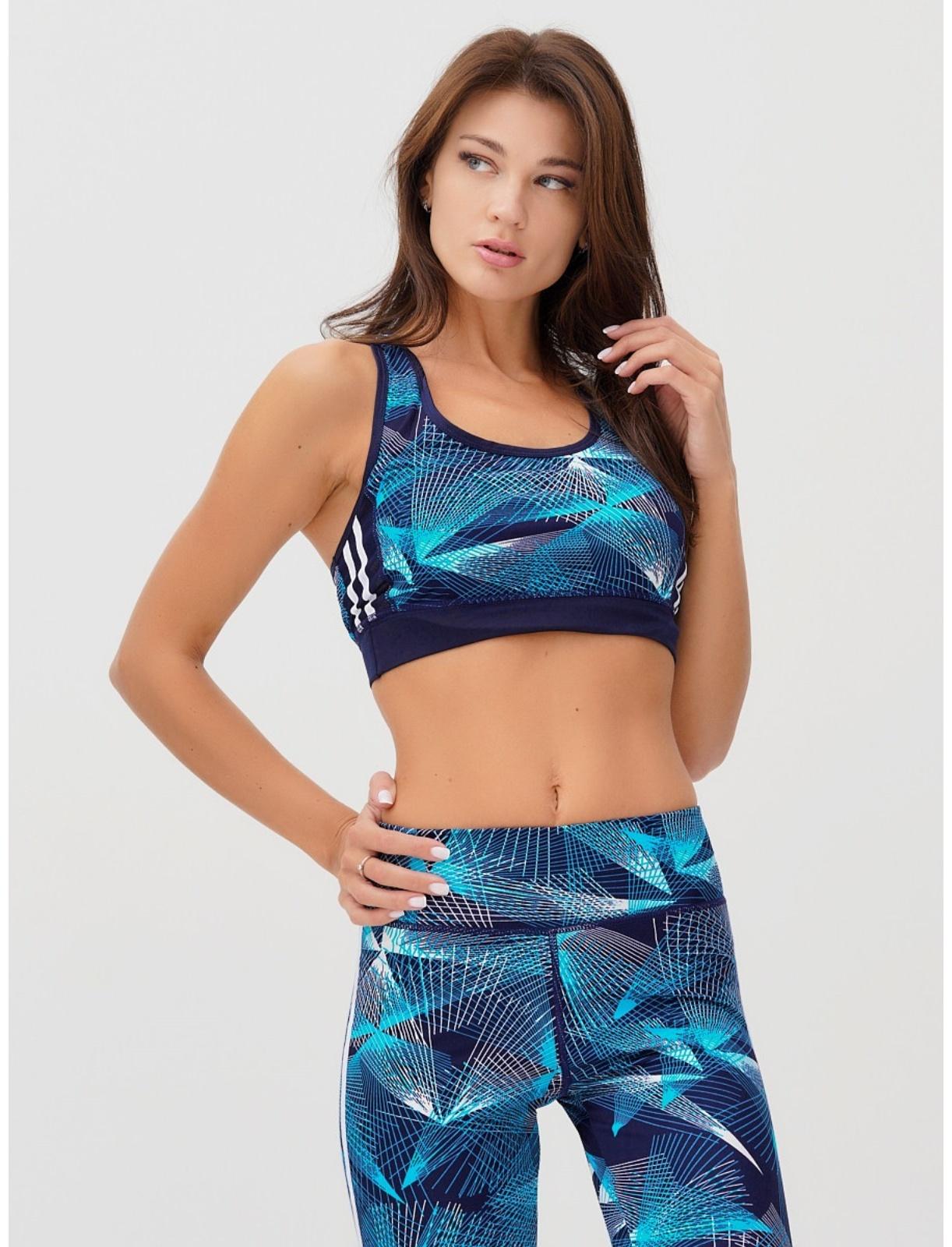 Спортивный костюм женский, размер 42-44, цвет голубой