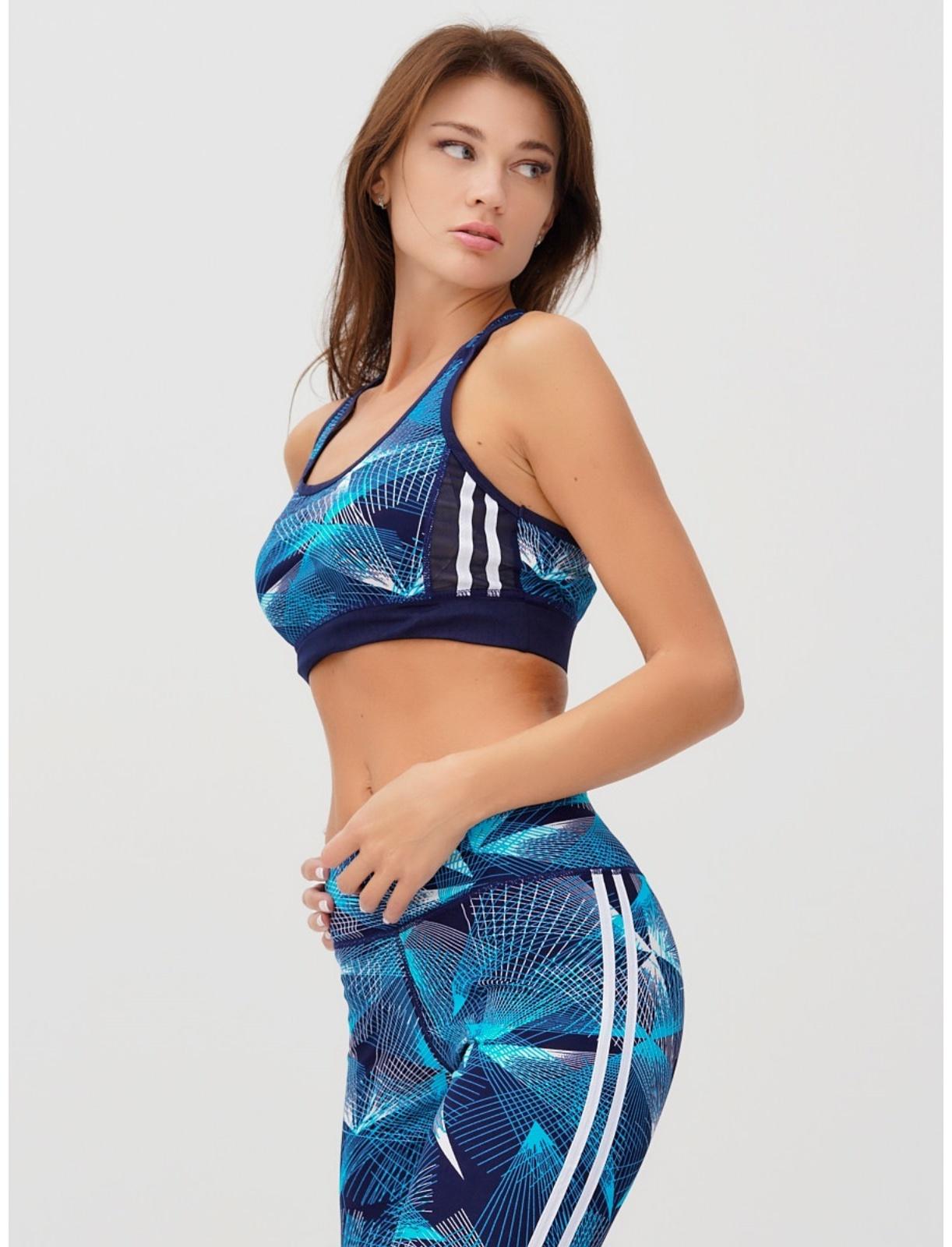 Спортивный костюм женский, размер 42-44, цвет голубой